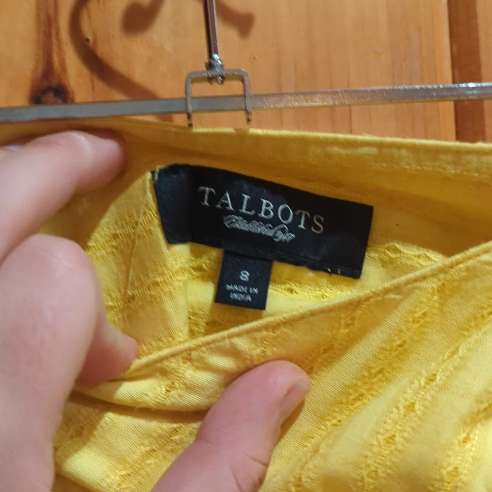Talbots Yellow A-Line Maxi Skirt